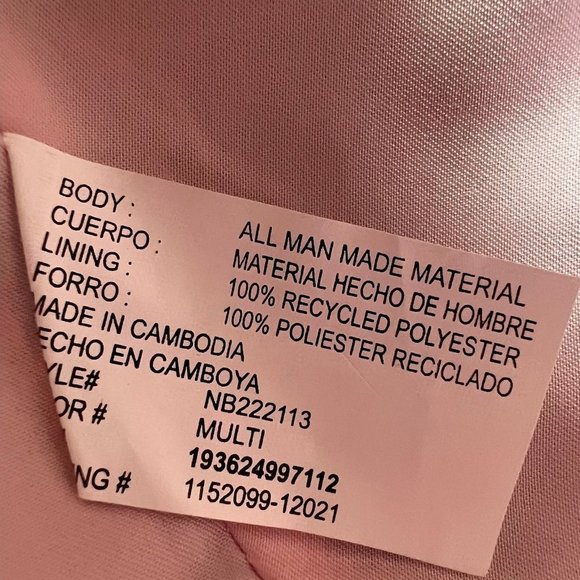 No Boundaries Half Moon Shoulder Bag Purse Retro Floral 90s Pink Orange NWT - Picture 8 of 9